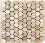 Wooden White 1.25" Hexagon (A671)