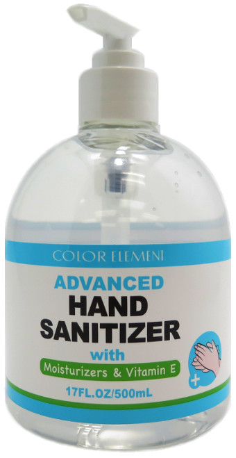 Color Element Hand Sanitizer with Moisturizers & Vitamin E - 17 oz. with pump