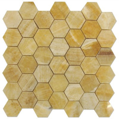 Honey Onyx 2" Hexagon Polished (BAY0067)