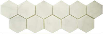 Statuary Pearl Polished 2" Hexagon (BAY0109)