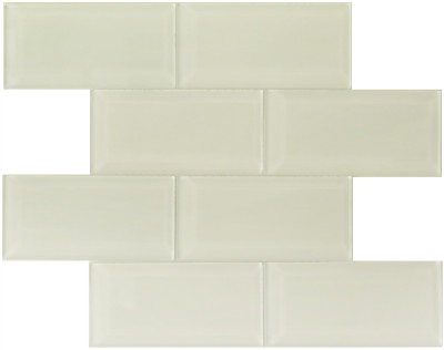 Metro Mosaic 3" x 6" Bevelled White (BAY0140)