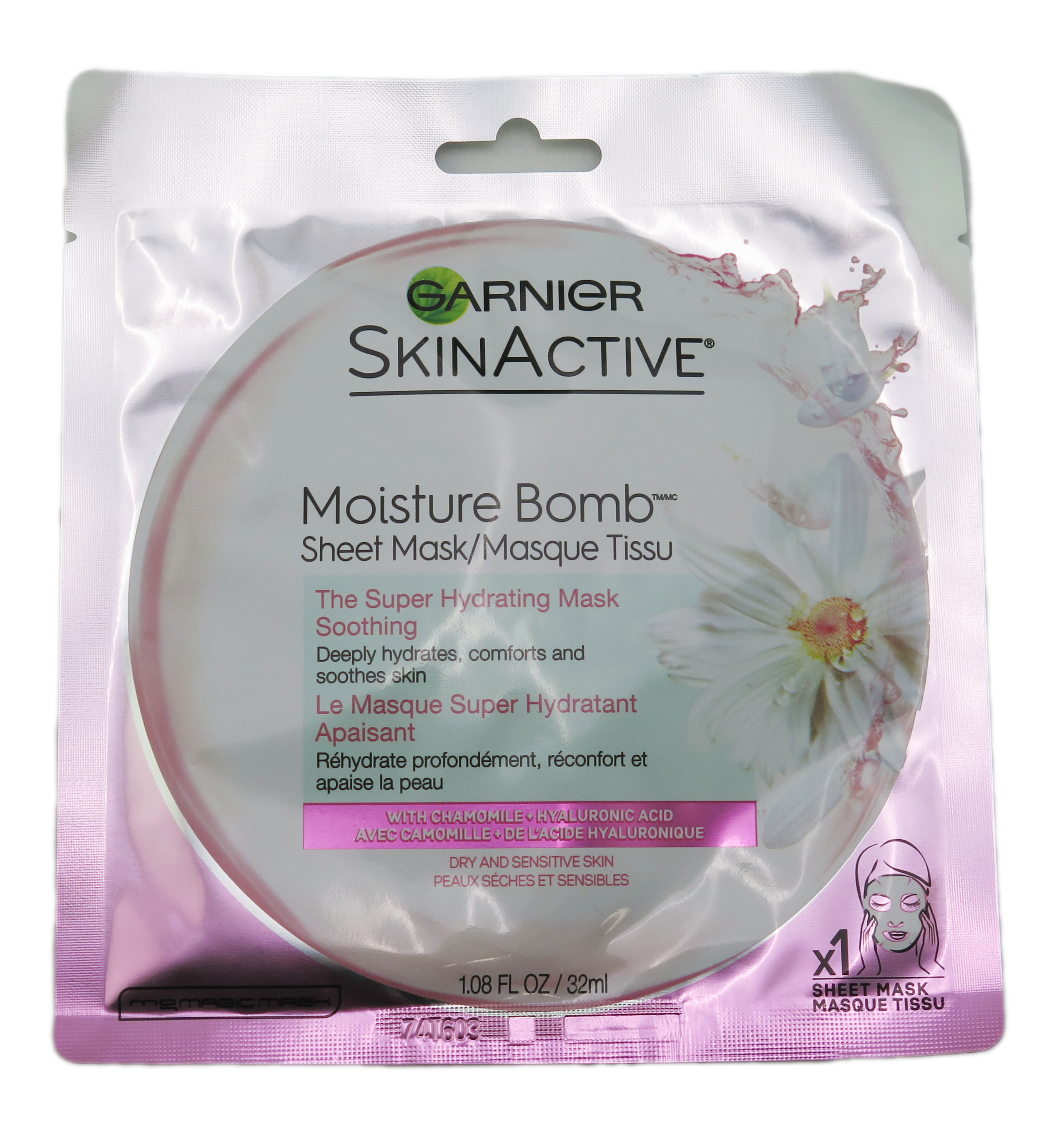 Garnier SkinActive Moisture Bomb The Super Hydrating Soothing Sheet Mask 1.08 fl oz