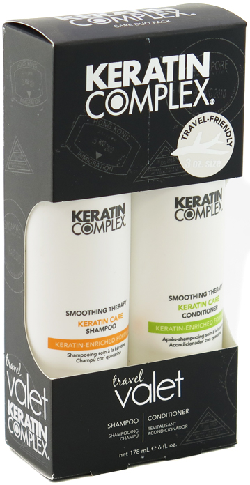 Keratin Complex Travel Valet Care Kit - Shampoo 3oz & Conditioner 3oz