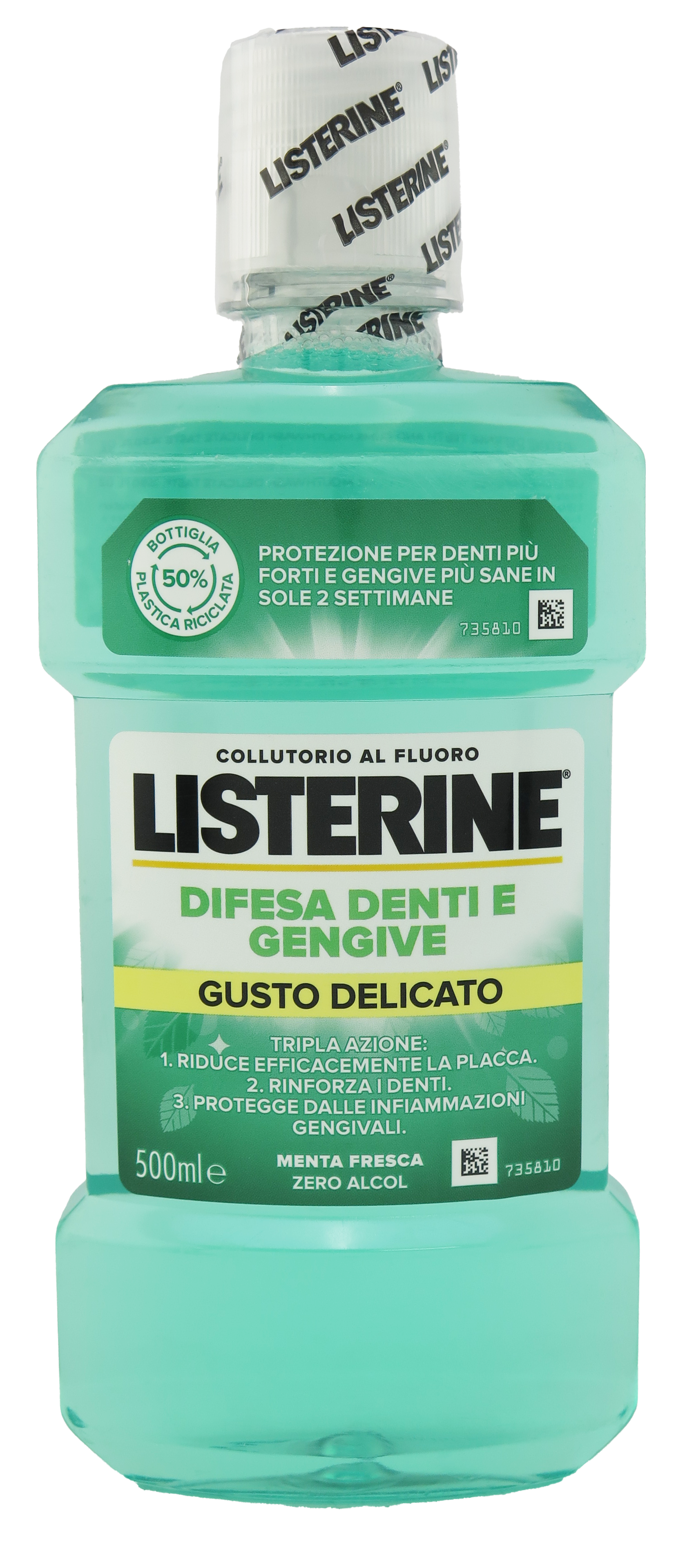 Listerine Defense Teeth and Gums Mouthwash Delicate Taste 500ml/16.9oz