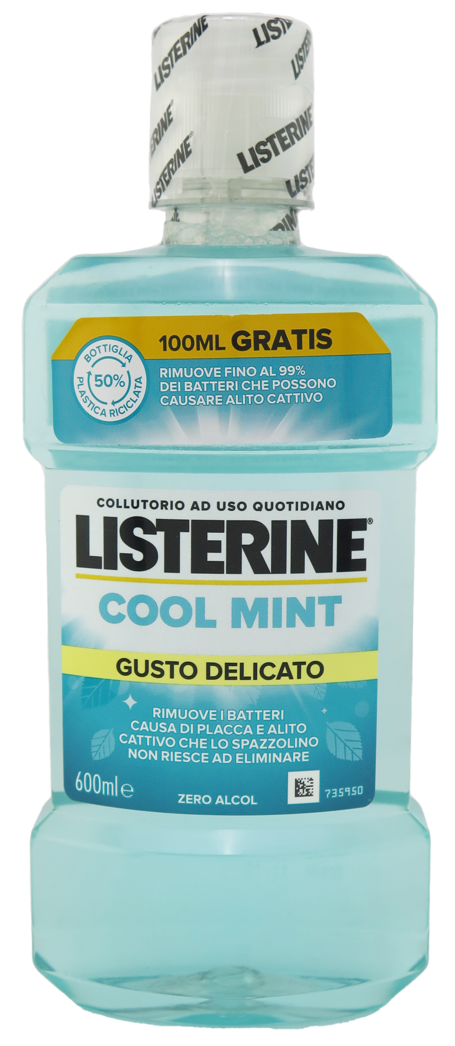Listerine Coolmint Delicate Taste Mouthwash 600ml/ 20.28oz