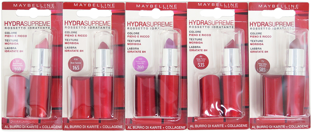 Maybelline Hydra Supreme Lipstick - Assorted