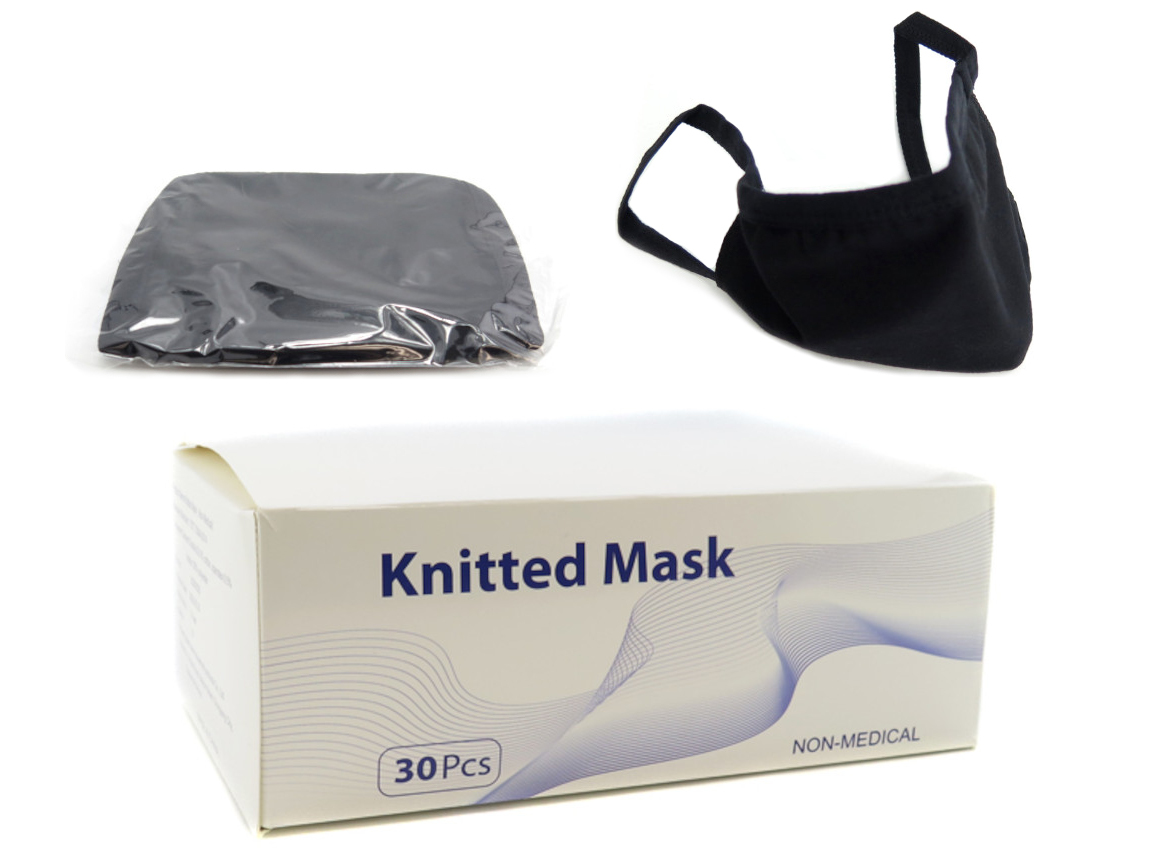 Adult 3-Ply Cloth Mask (Pack of 30) - Assorted