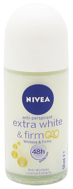 Nivea Extra White & Firm Q10 Roll On Deodorant 1.69 fl oz (50ml)