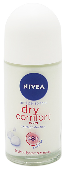 Nivea Dry Comfort Plus Roll On Deodorant 1.69 fl oz (50ml) 