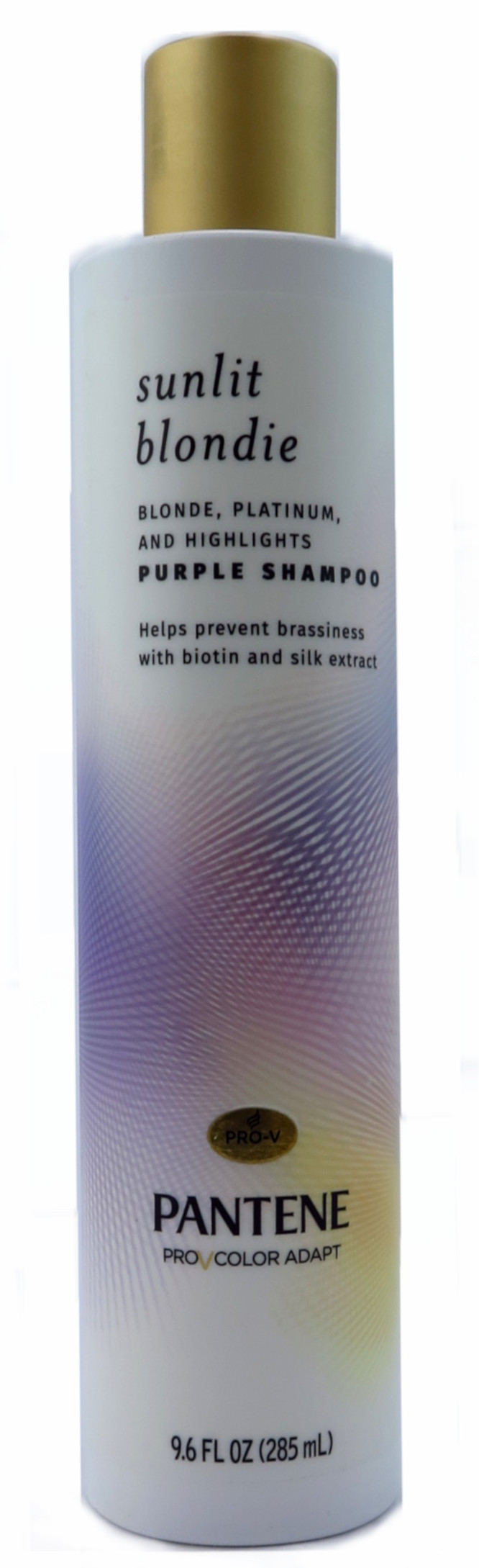 Pantene Sunlit Blondie Purple Shampoo, Toner For Blonde Hair for Color Treated Hair with Biotin and Silk Extract 9.6oz
