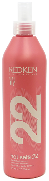Redken Hots Sets 22 Thermal Setting Mist 16.9 fl. oz. with Fine Mist Sprayer