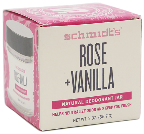 Schmidt's Natural Deodorant Jar - Rose + Vanilla 2 oz 