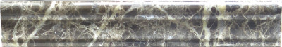 Dark Emperador Marble Liner Polished Crown Molding 2" x 12" (SFD066)