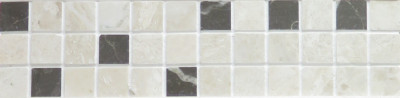 Diana Royal Marble Mosaic Polished & Olive Maroon Mixed 1" x 1" (SFD107)