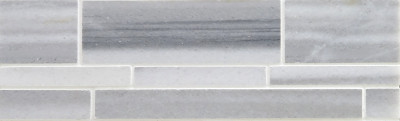 Equator Marble Mosaic Polished Strip Bar 12" x 12" (SFD123)