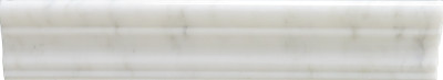 Arabescato Marble Liner Crown Molding Polished 2" x 12" (SFD134)