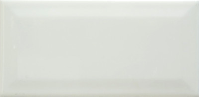 Premium Ceramic Subway Tile White Glossy Big Beveled 4" x 8" (SFD222)