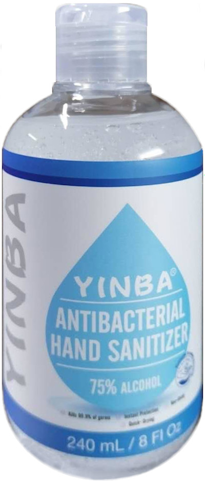 Yinba Hand Sanitizer Gel 8 oz 75% Alcohol Flip Top